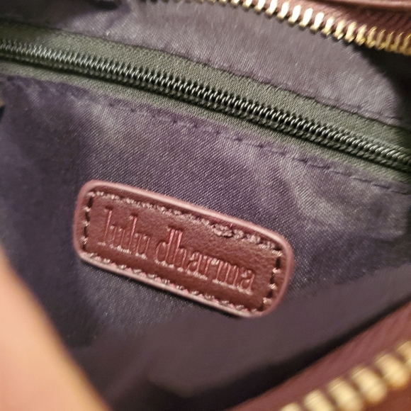 NWOT lulu dharma belt bag vegan leather. Fanny pack.Stylish. Chestnut/purple Mix - Picture 3 of 3